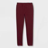 Kids Fleece Jogger Pants Maroon Size L 10/12